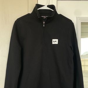 Michael Kors Men’s Black Quarterzip Zip Jacket - M